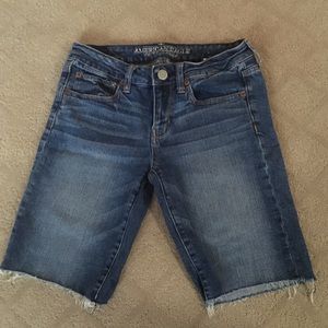 American Eagle Blue Jean Shorts